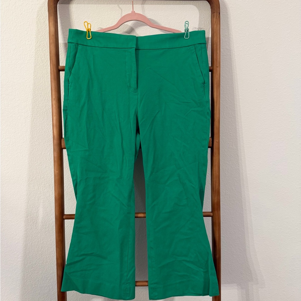 J. Crew Factory Green Cropped Pants